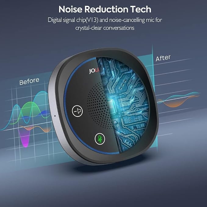 USB Speakerphone, Omnidirectional Computer Speaker with Microphone,Plug and Plays Portable Speaker with Microphone for Holding Meetings Anywhere with Immersive Sound