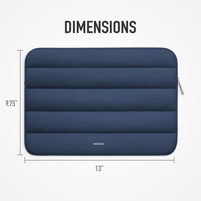 Vandel The Original Puffy Laptop Sleeve Case, 13-14 inch Laptop Sleeve Bag Case 13.3 Inch, Compatible with MacBook Air 13, Pro 14/13 iPad Pro 12.9, HP Dell ASUS, Computer Bag Cover
