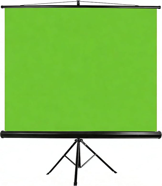 EMART 79 x 71in Green Screen Stand, Professional Chromakey Background with Auto-Locking Frame, Collapsible Portable Backdrop with Adjustable Tripod, Fast Fold Designed for Photography, Stream, Video