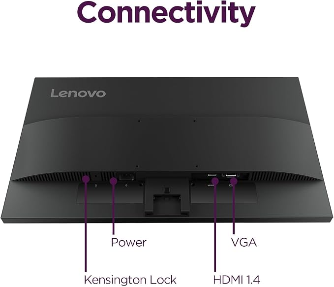 Lenovo L22-4e - Office Monitor - 21.5" FHD IPS Display - 100Hz Refresh Rate - 4 ms MPRT - 99% sRGB - Raven Black - Tilt Stand