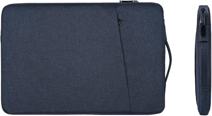 15.6 Inch Portable Monitor Case Carrying Sleeve Compatible with Anyuse YxK Forhelp Newsoul KYY ASUS Zenscreen 15.6" Portable Monitors Computer Bag, Navy Blue
