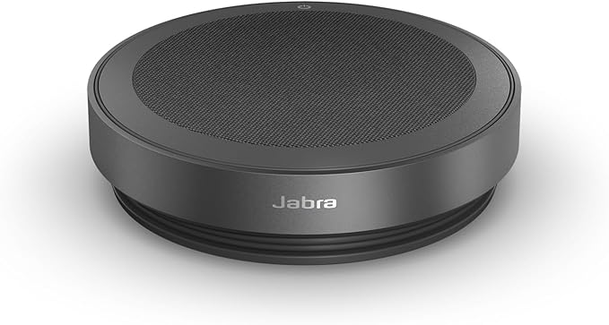 Jabra Speak2 75 (2025 Edition) Wireless Bluetooth Speakerphone - 4 Noise-Cancelling Mics, 65mm Speakers - New Linking Feature - USB-A & USB-C - Works with Zoom and Google Meet - Dark Grey