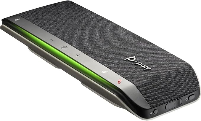 Poly - Sync 40 Smart Speakerphone (Plantronics) - Flexible Work Spaces - Connect to PC/Mac via Combined USB-A/USB-C Cable and Smartphones via Bluetooth - Works with Teams, Zoom & more,Black
