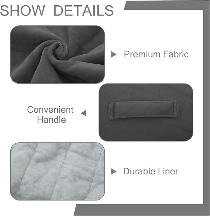 MeMoreCool Square Stuffed Pouf Ottoman Foot Rest, Floor Pouf Foot Stool with Foam Chunk Filling, Soft Stuffed Ottoman Footrest for Living Room