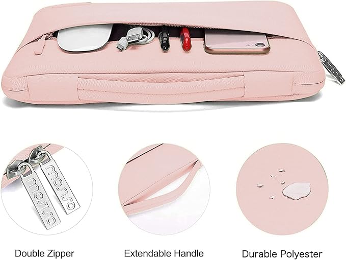 MOSISO Compatible with MacBook Air 15 inch Case M5 2026 M4 2025 M3 M2 2024 2023 A3448 A3241 A3114 A2941,Protective Hard Shell&Carrying Sleeve Bag&Keyboard Cover&Webcam Cover&ScreenFilm, Chalk Pink