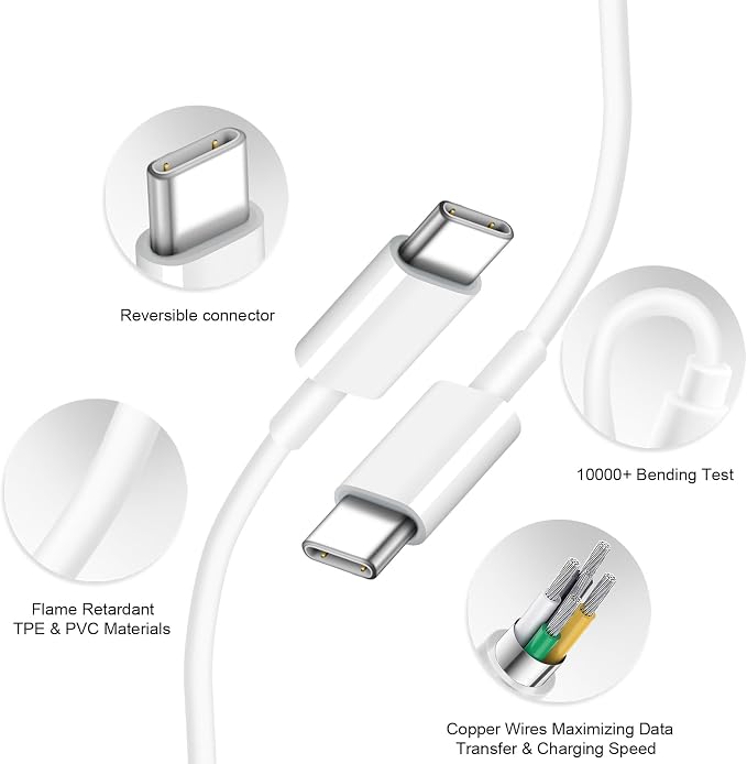 iPhone Charger Fast Charging 10FT iPhone 17 16 15 Charger 3+3Pack 20W USB C Wall Charger with 10FT USB C Cable for iPhone 17/17 Air/17 Pro/17 Pro Max/i Phone 16/15 Series, iPad Pro/AirPods