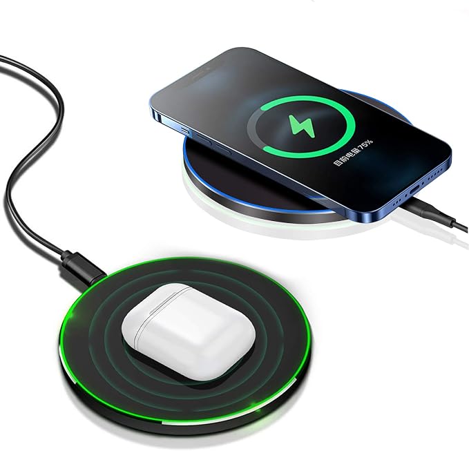 Fast Wireless Charger,20W Max Wireless Charging Pad Compatible with iPhone 17/17 Pro/16/15/14/13/12/SE/XS Max/XR,AirPods;FDGAO Wireless Charge Mat for Samsung Galaxy S25/S24/Note,Pixel/LG
