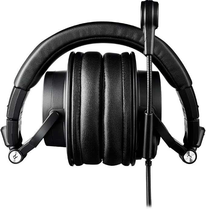Audio-Technica ATH-M50xSTS-USB StreamSet Headset with USB Connector with Headphone Stand & Goby Labs Headphone Cleaner w/Cloth