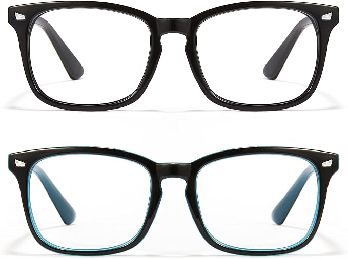 Cyxus Blue Light Glasses Men Women Reduce Eye Strain UV Blocking for Office Work Computer Screen 8082