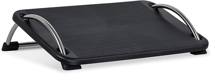 Mount-It! Tilting Footrest Under Desk | Ergonomic Office Foot Rest Adjustable | Computer Desk Foot Support | Large Platform Elevated Office Footrest with Non Slip Platform