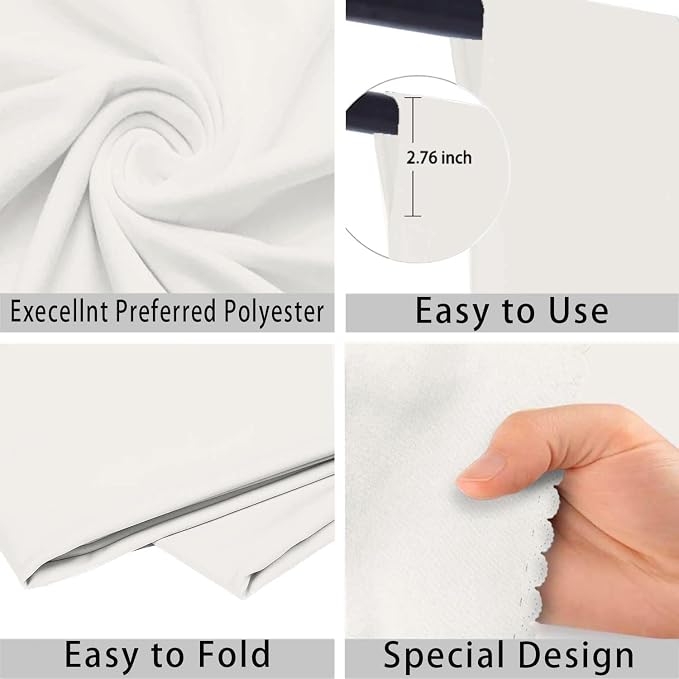 Ivory Photo Backdrop for Photoshoot Ivory Background for Photography Photo Backdrop Curtain for Party 6x9 FT