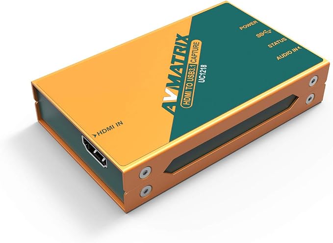 AVMATRIX UC1218 HDMI to USB 3.1 Type-C Uncompressed Video Capture Card