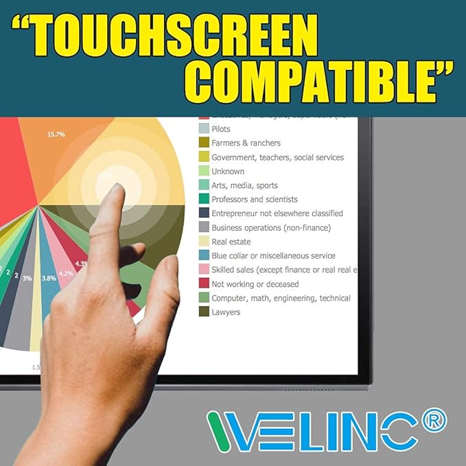 13.3 inch 16:10 - Computer Privacy Screen Filter for Widescreen Laptop - Notebook - Anti-Glare - Anti-Scratch Protector Film for Data confidentiality for13 MacBook Air