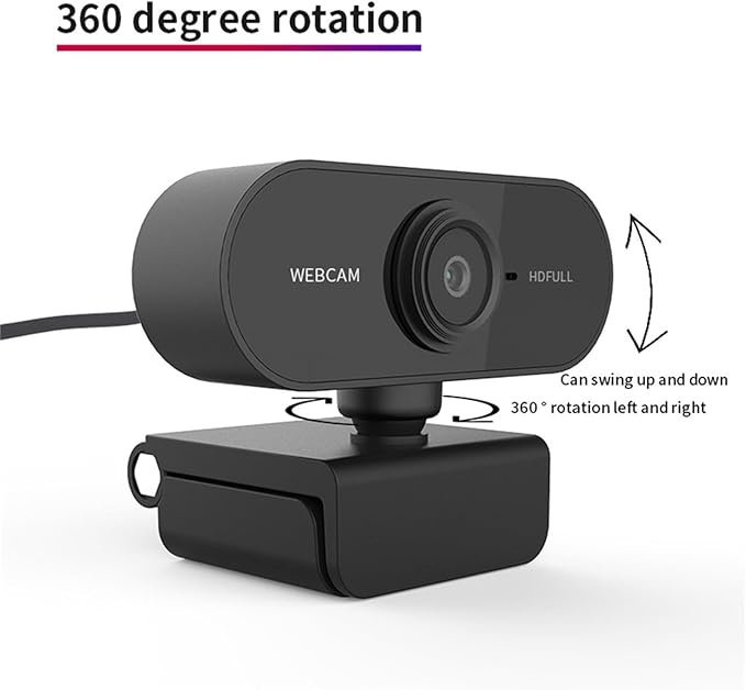Streaming Camera 1080p HD Webcam USB Pc Camera Webcam for Pc Gaming Computer Web Cameras for Desktop Computer Accessories with Microphone,Fast Auto Focus, Rotatable Lens Gaming Stuff