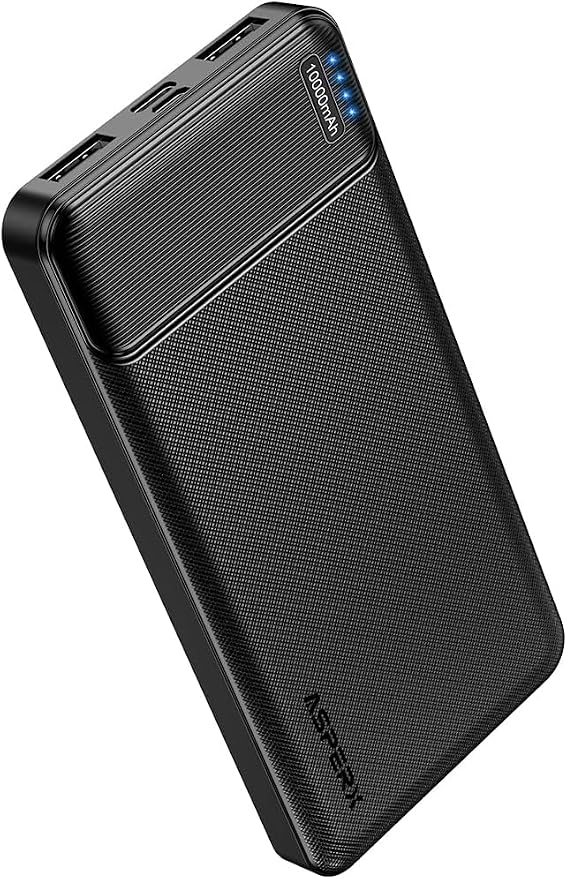 AsperX 10000mAh USB C Output Portable Charger Power Bank Fast Charging, Portable Battery Bank External Battery Pack for iPhone, Samsung, Google LG and Heated Vest