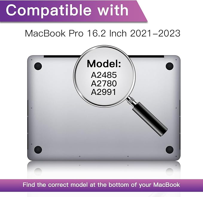 Privacy Screen Compatible with MacBook Pro16 Inch (2021, 2022, 2023, M1, M2, M3), Laptop Privacy Filter Shield and Anti-Blue Light Protector (Model: A2485, A2780, A2991)