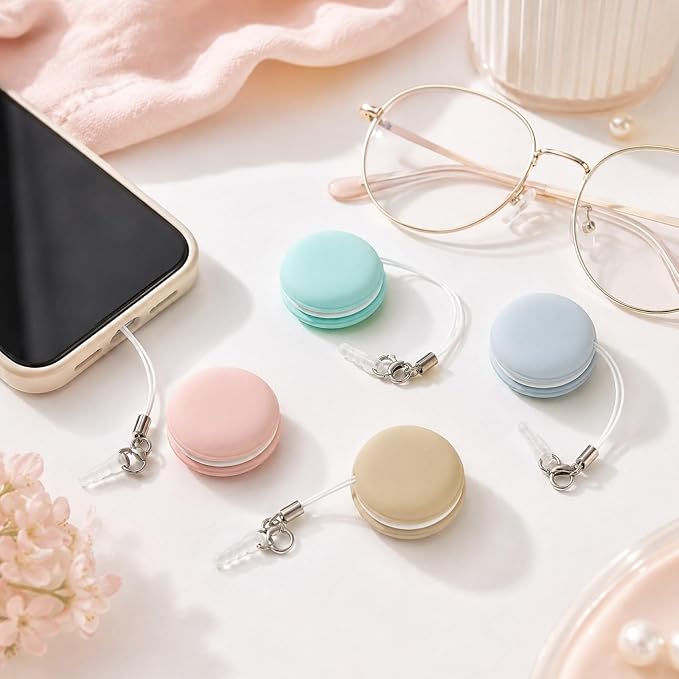 12 Pcs Macaron Screen and Eyeglass Brush Cleaner Phone Screen Cleaners for Eyeglasses Camera Lens Cleaning Brushes (Random)