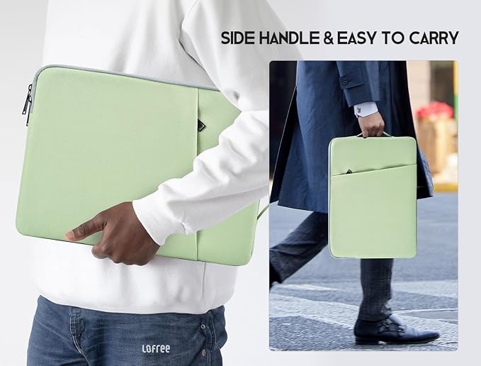 17 inch Laptop Carrying Case, Padded Travel Computer Sleeve Bag for HP 17.3-in Laptop, HP Envy 17, Dell Inspiron 17, ASUS Vivobook 17, Lenovo ideapad 17, Water-Resistant with Handle -Mint Green