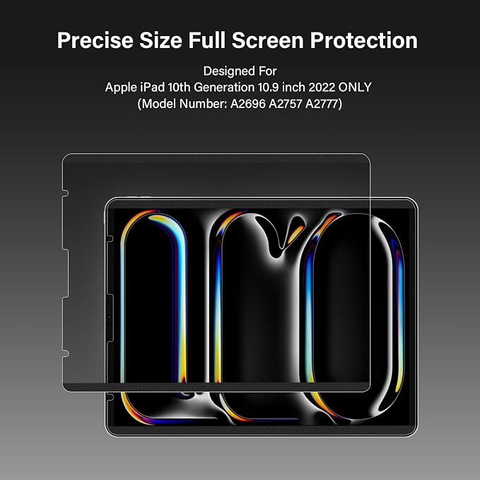 Magnetic 360° Privacy Screen Protector Compatible with iPad A16 (10th/11th Generation) 10.9/11 Inch 2022/2025 , Anti Glare Shield Anti Blue Light Filter, Bubble-Free Film Easy Install Black Guard