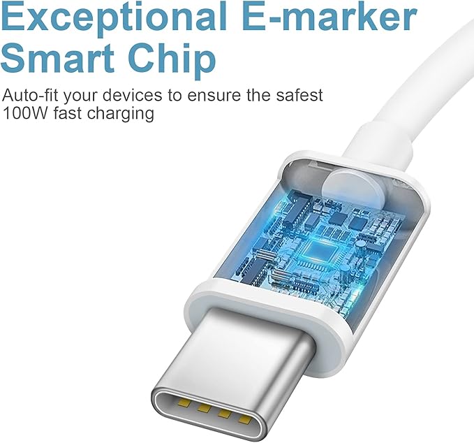 5FT iPhone 17 16 15 Charger Fast Charging USB C Charger Block Type C Chagrer Fast Charging 2-Pack for iPhone 17/17 Plus/17 Pro/17 Pro Max/iPhone 16/16 Plus/16 Pro/16 Pro Max/15 Pro Max/Samsung(White)