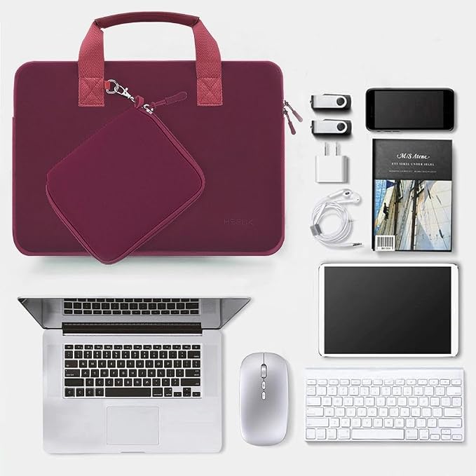 11.6 12.9 13 inch Elastic Laptop Sleeve with Small Case Compatible with 13 inch MacBook Neo Air Pro M5/M4/M3/M2/M1, iPad 13 12.9, XPS 13 and Most 11.6 12.9 13 inch Notebooks Tablets,R02D01