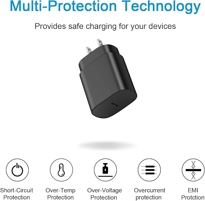 Type C Charger Fast Charging for iPhone 17 16 15,USB C Samsung Chargers Block 25W Super Fast Chargers for Samsung Galaxy S25/S24 S23 S22 S21/iPhone Air/17/17 Pro Max/iPhone 16/16 Pro Max/15 Pro Max