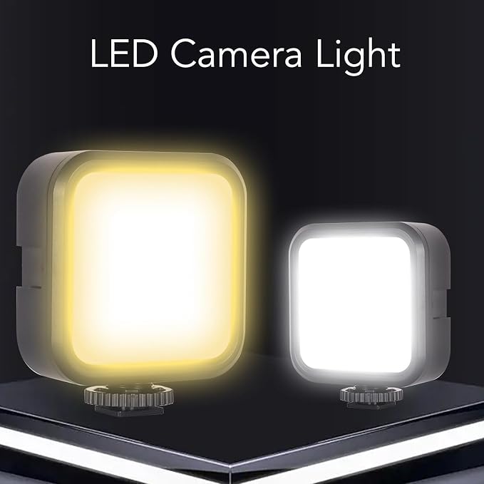 Mini Portable Clip on Fill Light, LED Rechargeable Selfie Light, Dimmable 3000k to 7000k, 1200 Mah High Capacity Battery, Suitable for Selfies,Video Conferencing,Photography