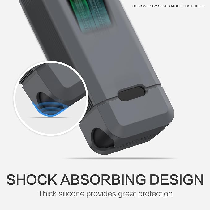 Silicone Case for Anker Prime Power Bank 12,000 mAh 130W 1/4-inch nut hole, TF/SM card storage Reserved Only Compatible with Anker 130W Prime Power Bank Protective Cover Dustproof Soft (Gray)