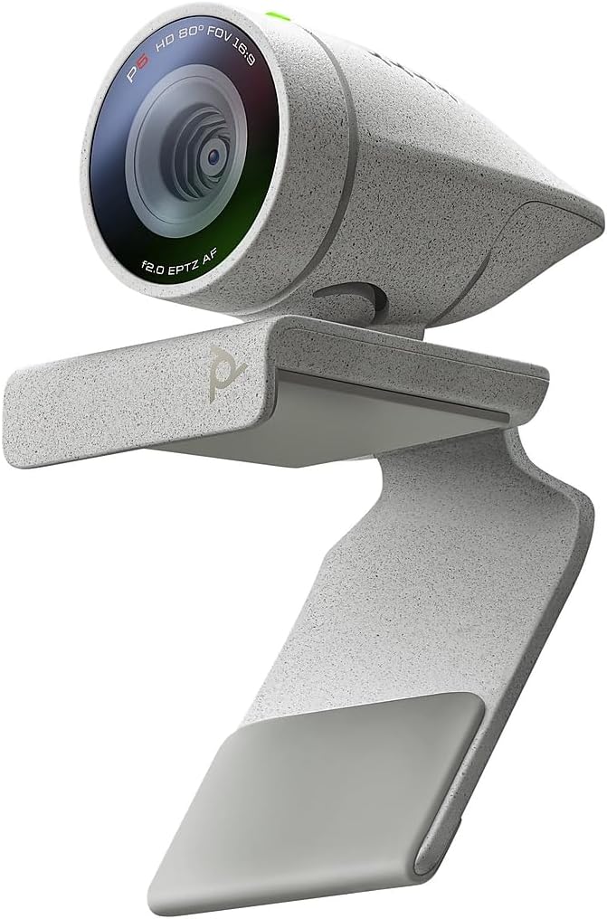 Plantronics Poly - Studio P5 Webcam with Blackwire 3325 Headset Kit Polycom - 1080p HD Professional Video Conferencing Camera & Stereo Audio Wired Headset USB-A - Certified for Zoom & Teams