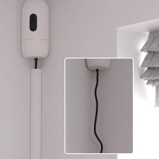 ZhiYo Corner Cable Concealer 144in, Medium Corner Cord Hider, Wire Covers for Cords, Paintable Cord Cover, Cable Management Channel Raceway for Wall, Floor Baseboard, Ceiling, 4 x L36in White