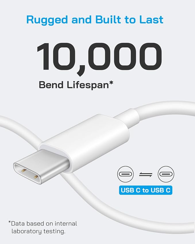 AISNI iPhone 17 16 15 Pro Max Fast Charger 20W USB C Wall Charger Block with 6FT Durable Type C Fast Charging Cable for iPhone 17/16/15 Pro Max/Plus, iPad Pro/Air, Google Pixel 9 8 7 6 (2 Pack)