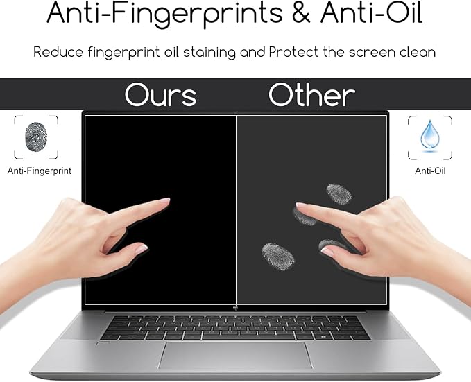 2-Pack HP Laptop 16-Inch HD Crystal Clear Screen Protector for HP OmniBook 3 16 / OmniBook 5 16/OmniBook 7 16丨HP OMEN 16/Envy 16/Spectre 16/ZBook 16 & EliteBook 16 (G11/G10/G9) Series 16-Inch Laptop