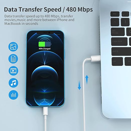 iPhone 14 13 Fast Charger,Fast iPhone Charger [Apple MFi Certified]Lightning Cable 20W Type C Charger USB C Fasting Charging Plug Adapter Compatible with iPhone13/13 Pro Max/12/12 Pro/11/XS/XR/X,iPad