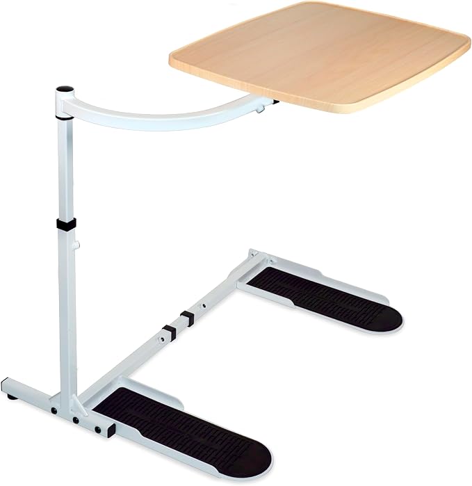 Stander Wonder Tray, Adjustable Swivel Table, Large Laptop Stand, Couch Desk, Side Tables & Gaming Bench, TV-Trays for Eating on Couches, Chairs, Recliners, Maple