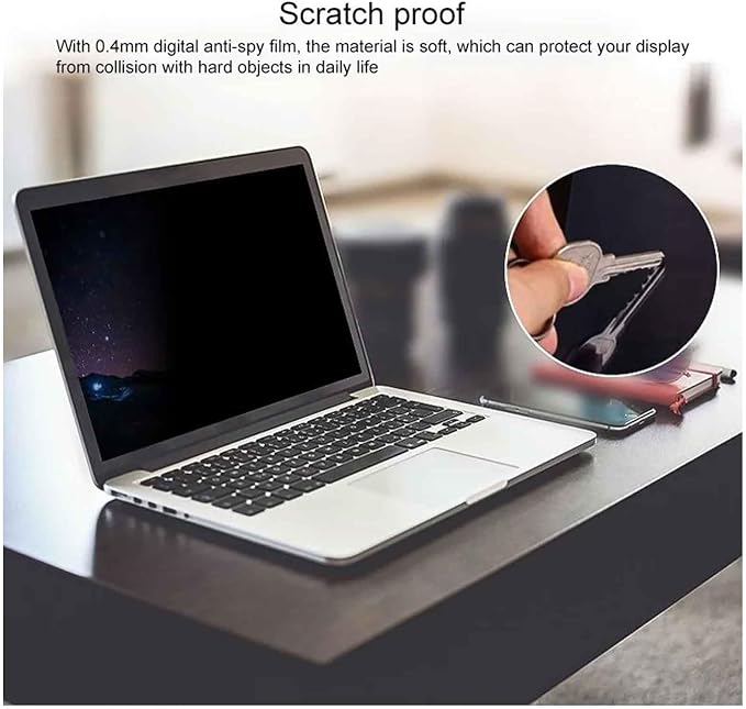 13.3 Inch Laptop Privacy Screen Shield for 16:9 Widescreen Display, Anti-Peeping Data Security Protective Film, Notebook Anti-Glare & Blue Light Blocking Filter, Reduce Eye Strain