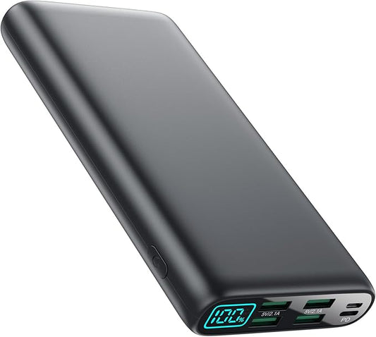 Portable Charger 38800mAh Power Bank with 5 Outputs & 2 Inputs,PD USB C In&Out Fast Phone Charging External Battery Pack Backup,Travel Essential Outdoor for iPhone 17/16/15,Android Samsung Galaxy etc