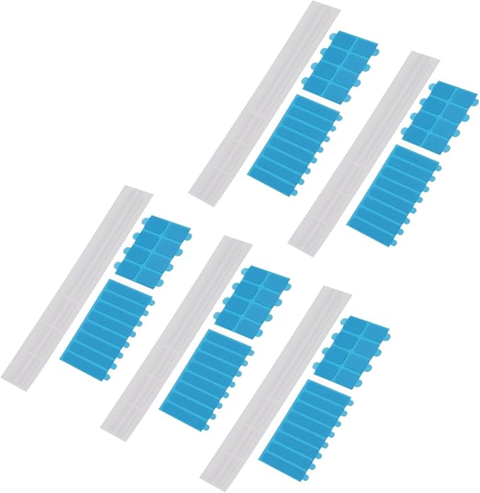 Privacy Screen Adhesive Strips and Plastic Slide Mount Holder Tabs for Computer Monitors and Laptops, Mount for Privacy Screen Protector Privacy Filter, 5 Set Replacement Kits