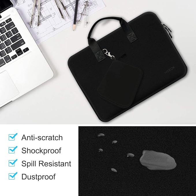 11.6 12.9 13 inch Elastic Laptop Sleeve with Small Case Compatible with 13 inch MacBook Neo Air Pro M5/M4/M3/M2/M1, iPad 13 12.9, XPS 13 and Most 11.6 12.9 13 inch Notebooks Tablets,B02K01