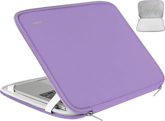 14 inch Laptop Case, Shockproof Protective Computer Sleeve Flip Cover Briefcase Carrying Bag Compatible with 14" HP, Lenovo, Asus, Acer, Notebook, Chromebook Computer, Light Purple