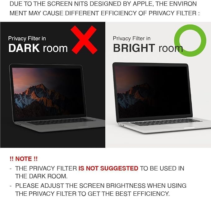 zyphonic Magnetic Privacy Screen Protector Compatible with MacBook Neo 13 inch, Removable Anti Spy Blue Light Glare Shield