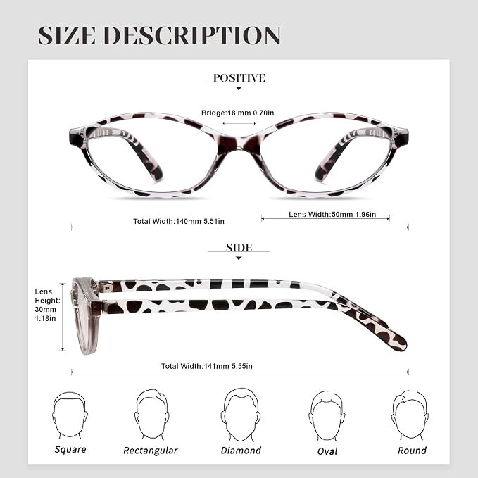 Oval Blue Light Blocking Glasses for Women Retro 90s Cat Eye Frame Glasses Computer TV Eyeglasses Anti Eyestrain