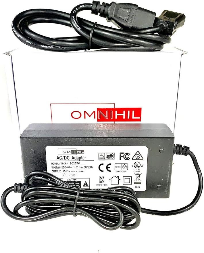 [UL Listed] OMNIHIL 8 Feet Long AC/DC Adapter Compatible with Polycom Studio Model P009 2201-85308-001 Video Bar Conferencing Device