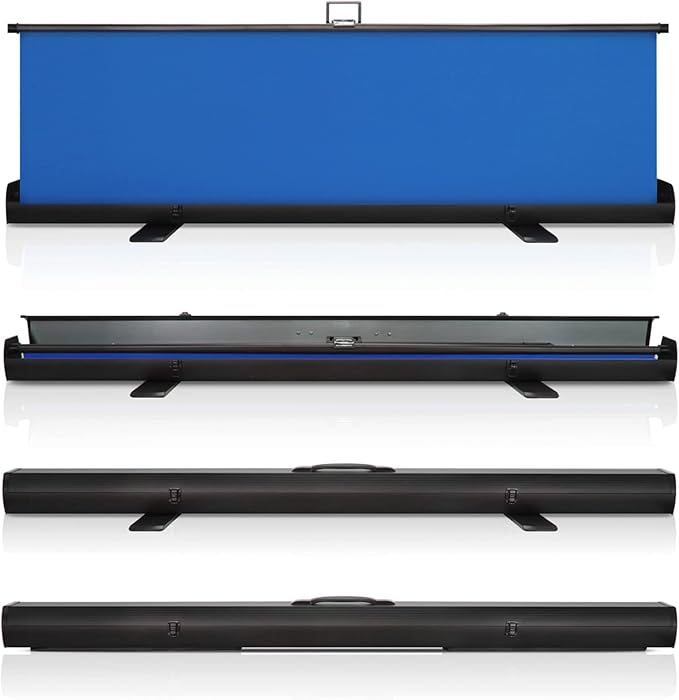 62-Inch Blue Screen Backdrop – Collapsible & Portable Chromakey Background for Streaming, Video Calls, Photography, Zoom & Gaming – Wrinkle-Resistant, High-Density Fabric, Easy Setup