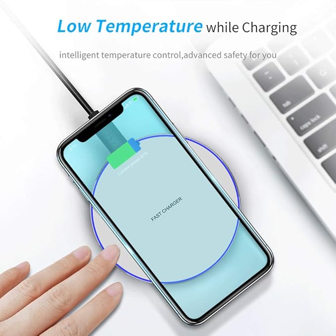 Fast Wireless Charger,20W Max Wireless Charging Pad Compatible with iPhone 17/16/15/14/13/12/SE/Pro,AirPods;FDGAO Induction Charge Mat for Samsung Galaxy S25/S24/S23/Note,Pixel/LG G8