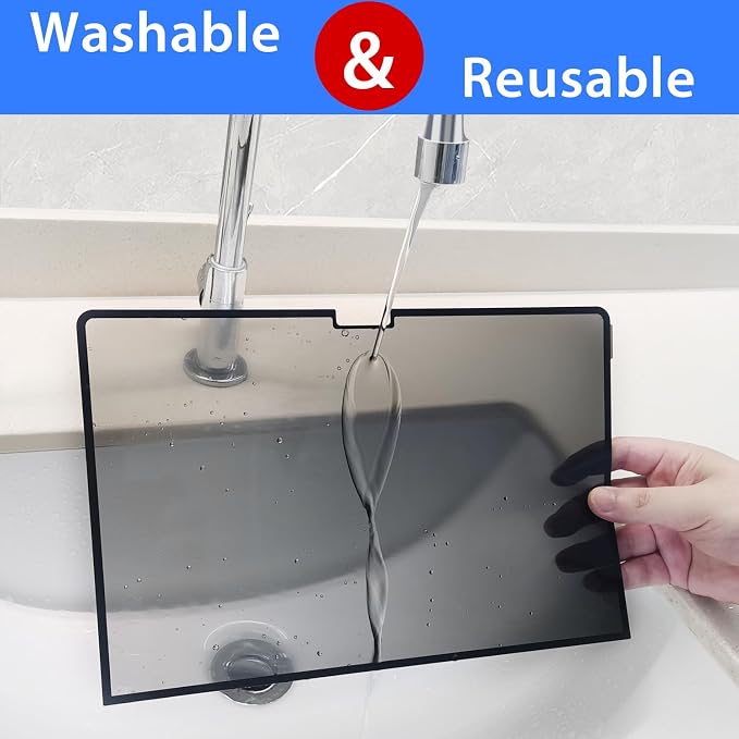 ZOEGAA MacBook Air 13.6 inch Privacy Screen, Removable Privacy Screen MacBook Air 13.6 & 13 inch 2022-2026 (M2, M3, M4, M5), Reusable Laptop Screen Protector Anti-Glare Blue Ray Reduction