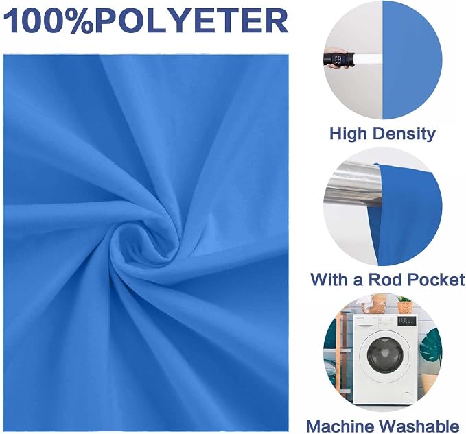 Photo Backdrop Blue Background Fabric Professional Photography 6x9ft Seamless Design Eliminates Wrinkles Ocean Theme Event Bachelor Party Decoration