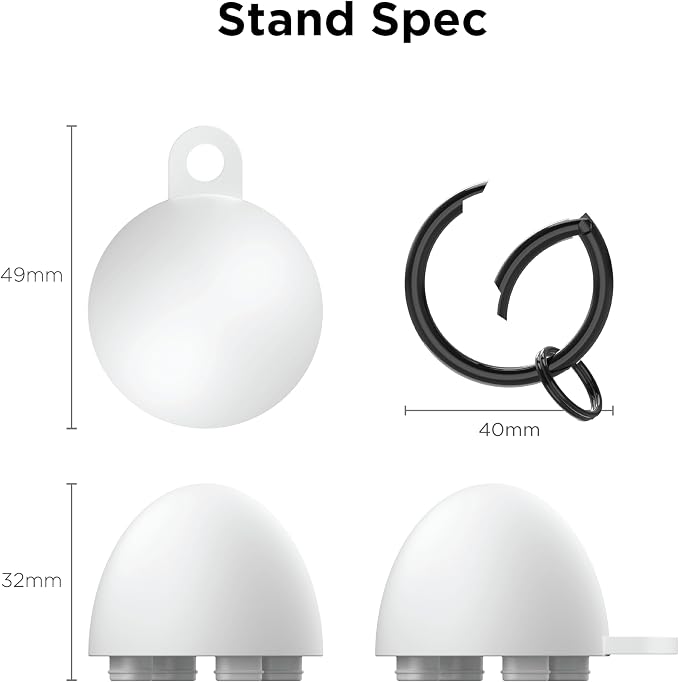 Portable Egg Keyring Style Anti-Slip Silicone Laptop & Pad Stand 2set(4pcs) - Ergonomic Viewing, Typing, Drawing, Cooling Foot/White Yellow (white+yellow)