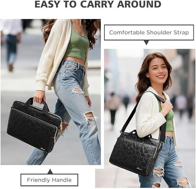 KIZUNA Laptop Sleeve Case 15.6 Inch Computer Shoulder Bag for for 16" MacBook Pro M4 Air M2/Lenovo IdeaPad Flex 5i Gen 8/Legion Slim 5/Yoga Pro 9i/ThinkBook 16/HP Envy x360/Dell XPS 16/16 Plus