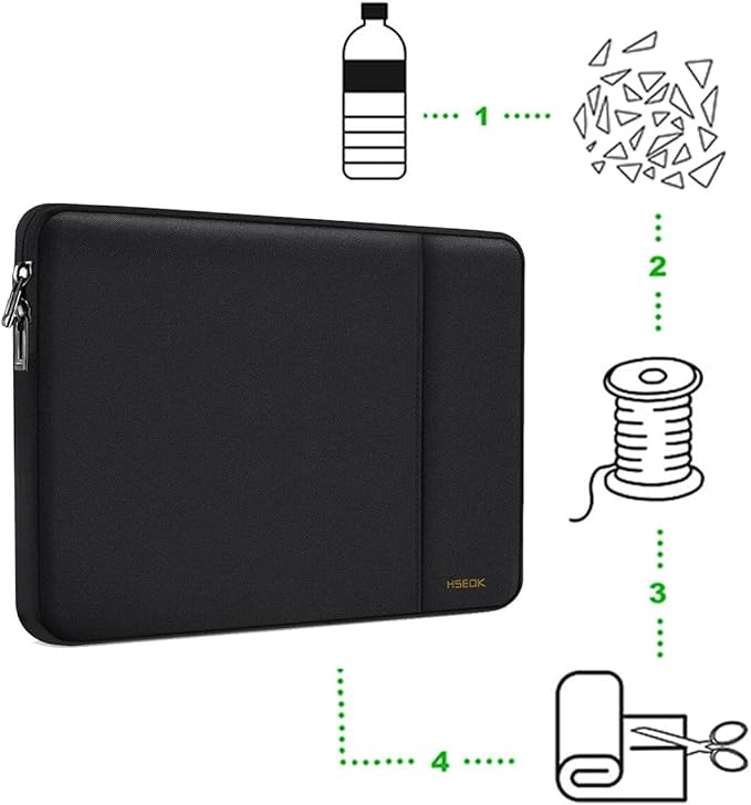 Hseok Laptop Case 13.3-14 Inch Sleeve, Water-Resistant Computer Bag Compatible with MacBook Neo/Pro 14" M5/M4/M3/M2/M1 and All 13.3" Mac Air/Pro, XPS 14 and Most Popular 13.3"-14" Notebook，B01K01