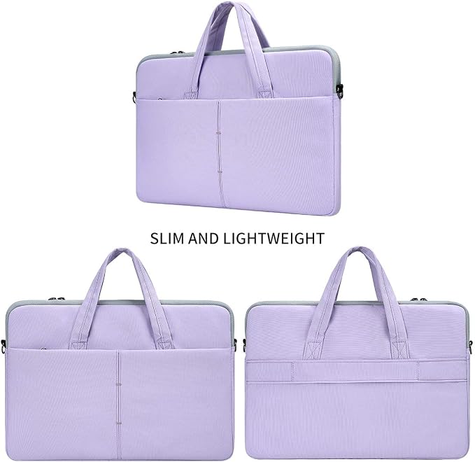 17 17.3 Inch Laptop Sleeve Case for HP 17 Laptop TouchScreen/HP Envy/Pavilion 17, ASUS Dell Acer Lenovo Laptop Case with Shoulder Carrying Bag, Purple